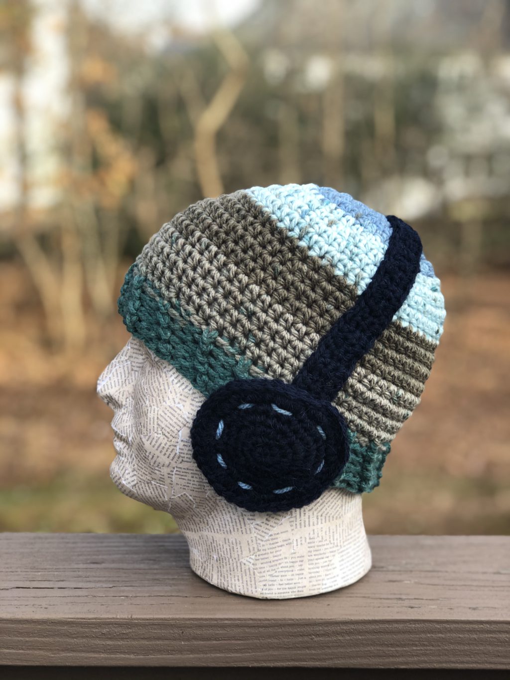 Headphones blue shade beanie - Image 3